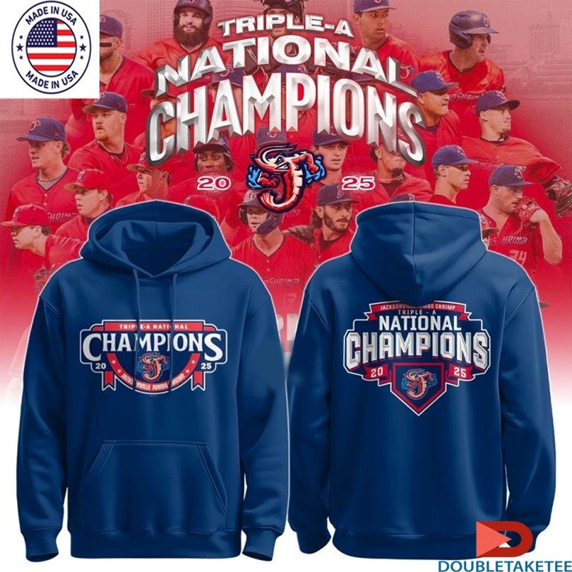 Official Jacksonville Jumbo Shrimp 2025 Triple A Champions Shirts
