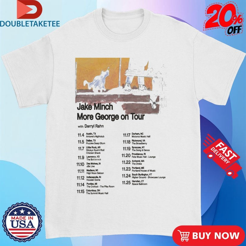 Official Jake Minch More George Tour 2025 Dates Shirts