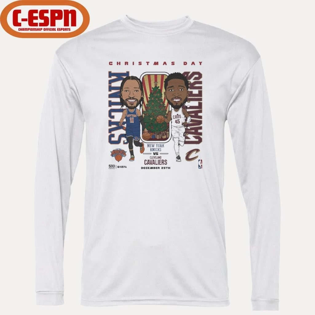Official Jalen Brunson Vs Donovan Mitchell 2025 NBA Christmas Day Match Up Shirt
