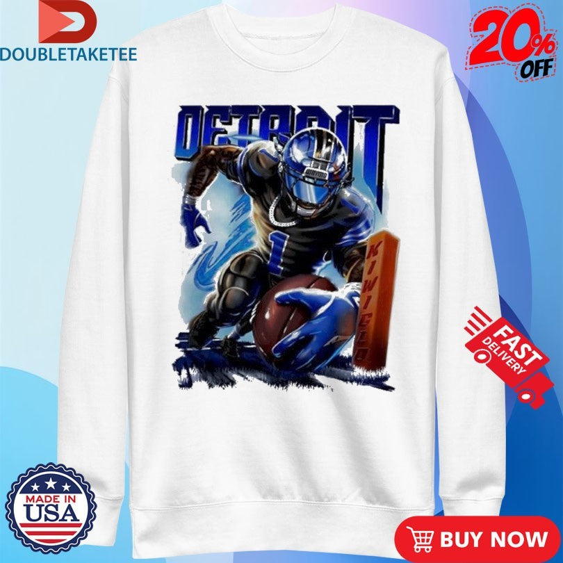 Official Jameson Williams Detroit Lions Waymo Running Shirts