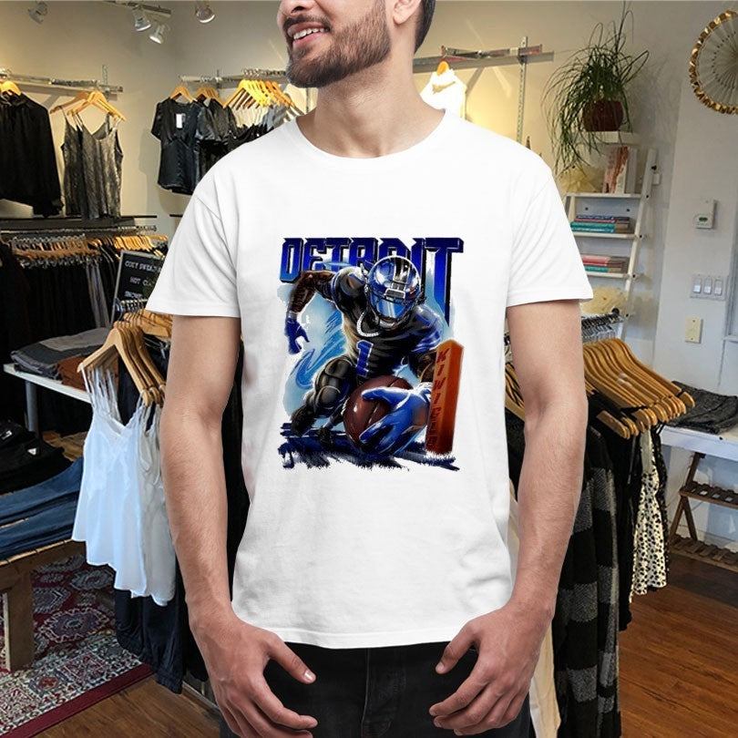 Official Jameson Williams Detroit Lions Waymo Running Shirts