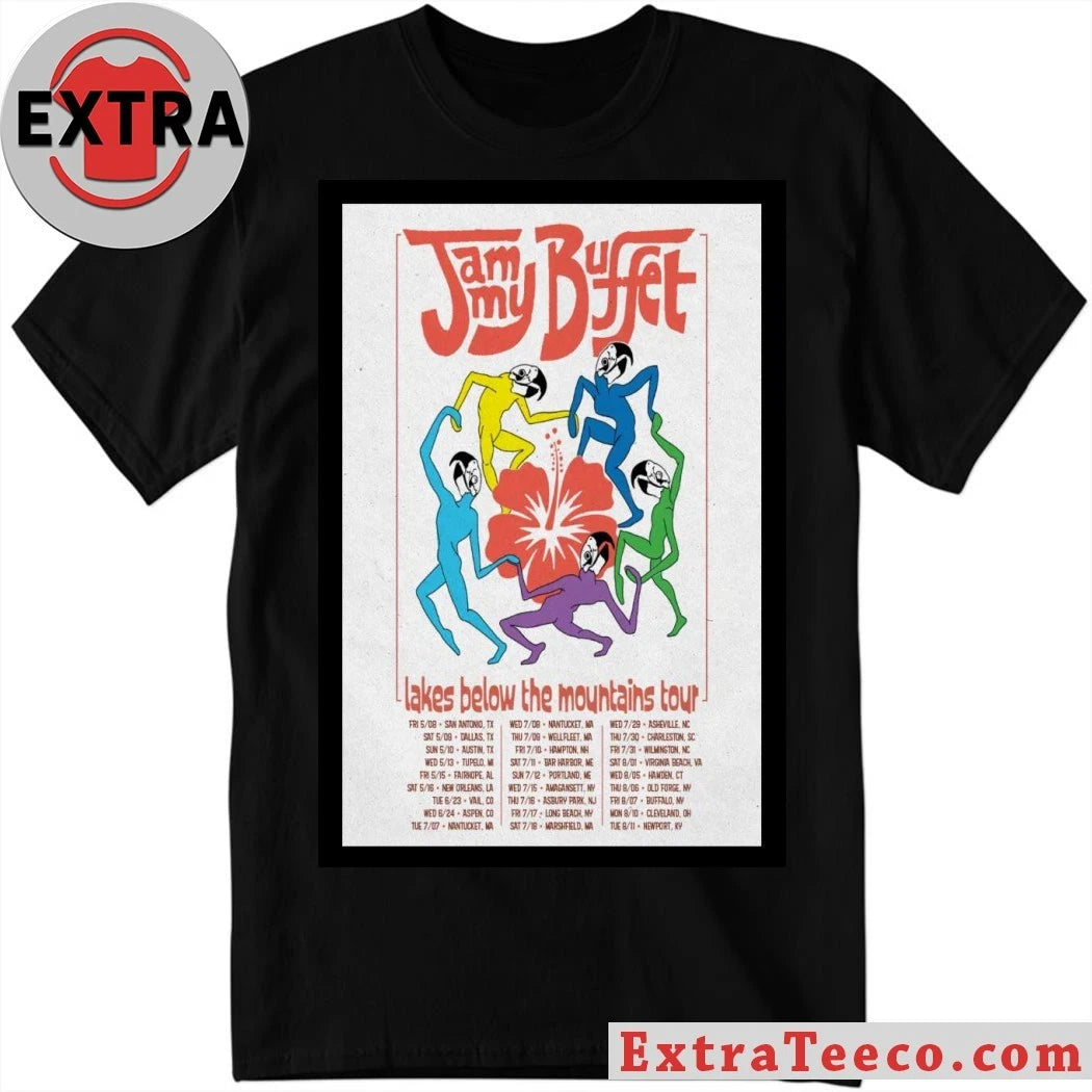 Official Jammy Buffet Lakes Band Tour 2026 Poster Shirt