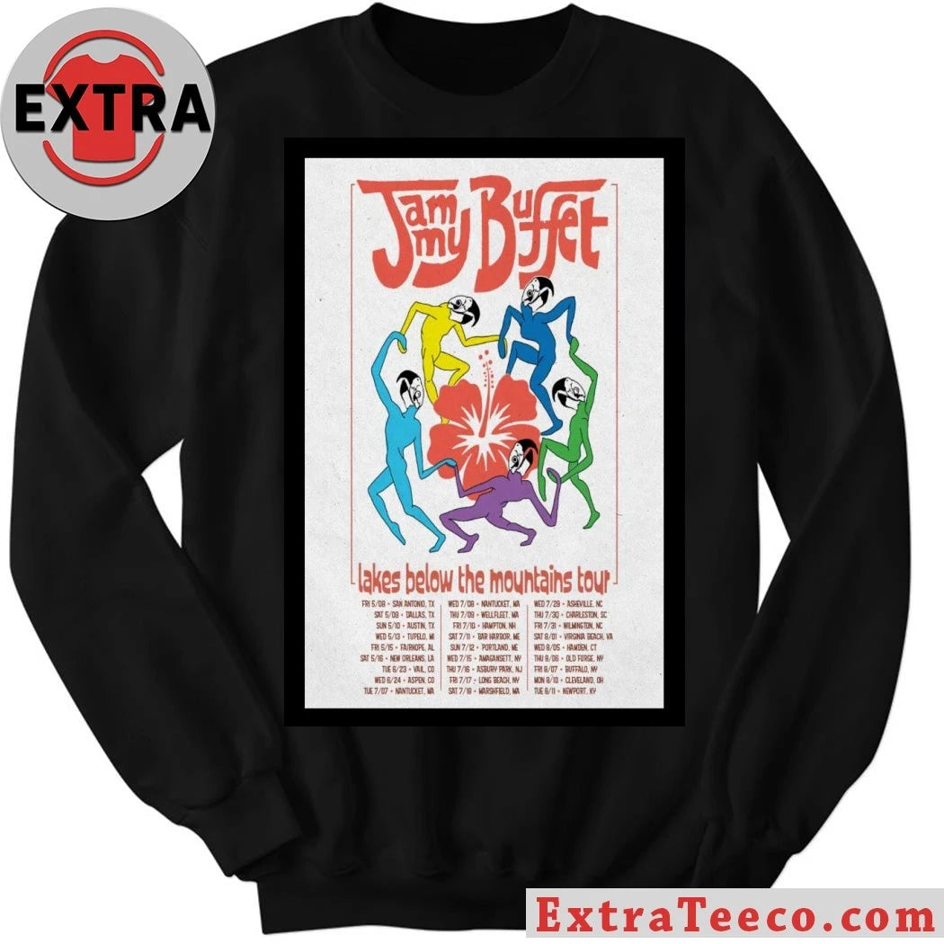 Official Jammy Buffet Lakes Band Tour 2026 Poster Shirt