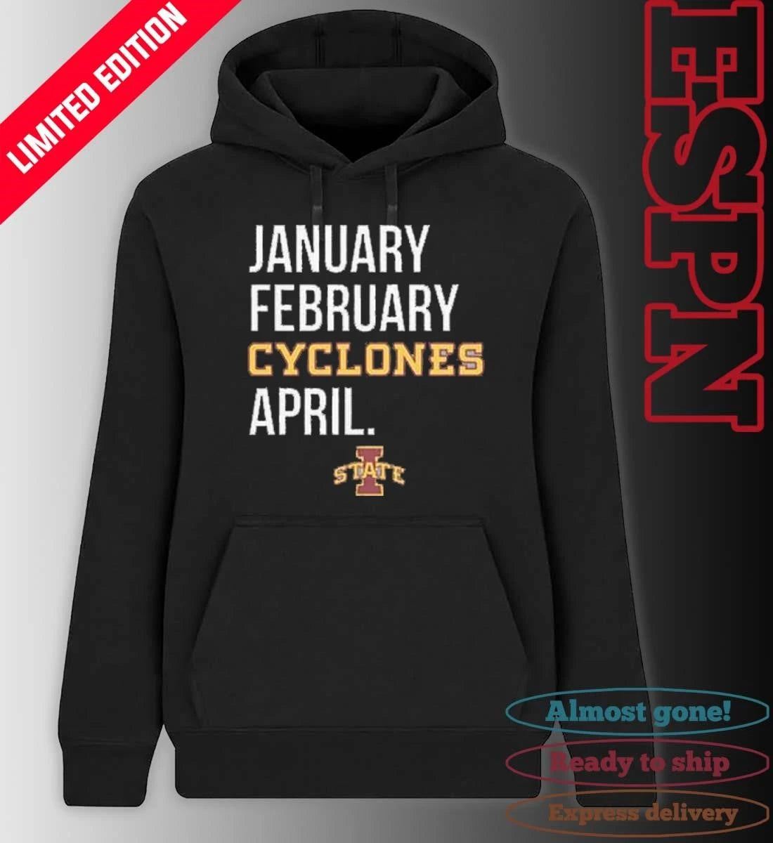 Official January February Iowa State Cyclones Basketball April Shirt