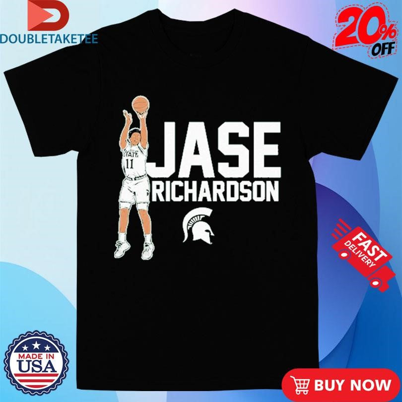 Official Jase Richardson Michigan State Spartans Basketball Shirts