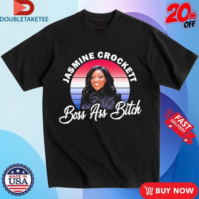 Official Jasmine Crockett Shirt Boss Ass Bitch Shirts