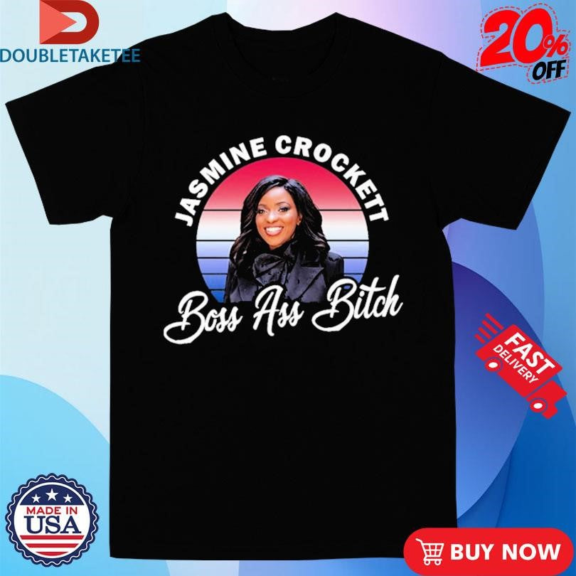 Official Jasmine Crockett Shirt Boss Ass Bitch Shirts
