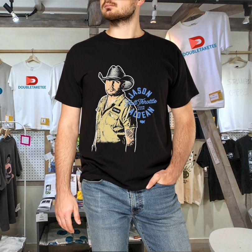 Official Jason Aldean Full Throttle Tour 2025 Photo Shirts