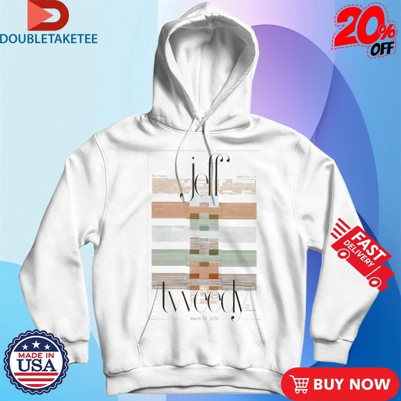 Official Jeff Tweedy Mar 24 2026 In Santa Cruz CA Shirts