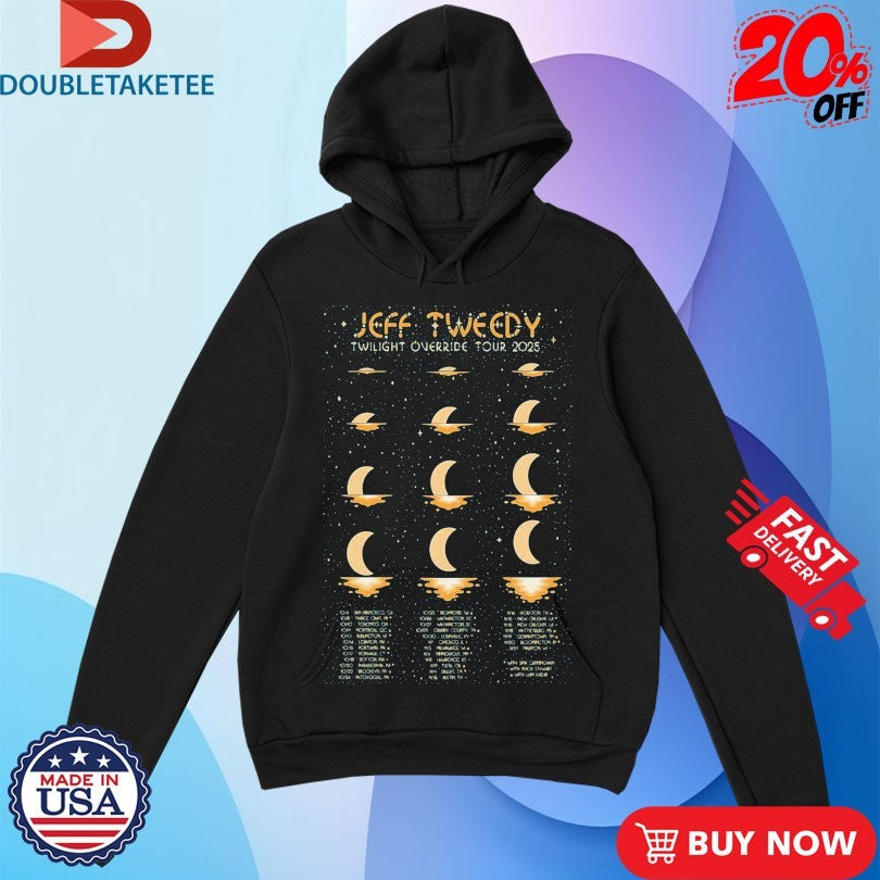 Official Jeff Tweedy Twilight Override Tour 2025 Moons Shirts