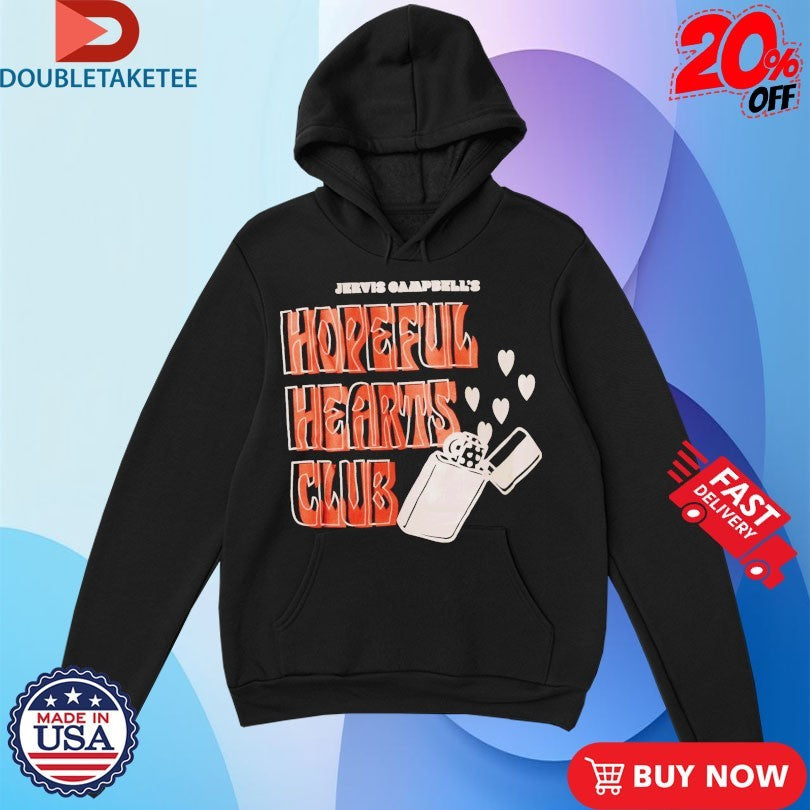 Official Jervis Campbell Hopeful Hearts Club Lighter Hearts Shirts