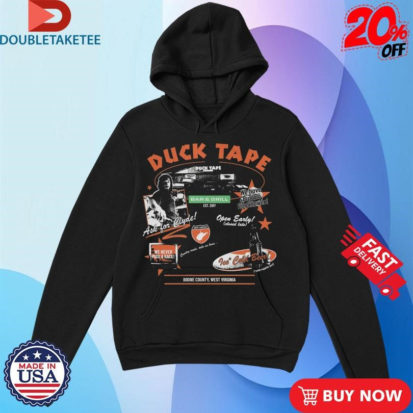 Official Jes Sheldon Duck Tape Bar And Grill Boone County West Virginia Shirts