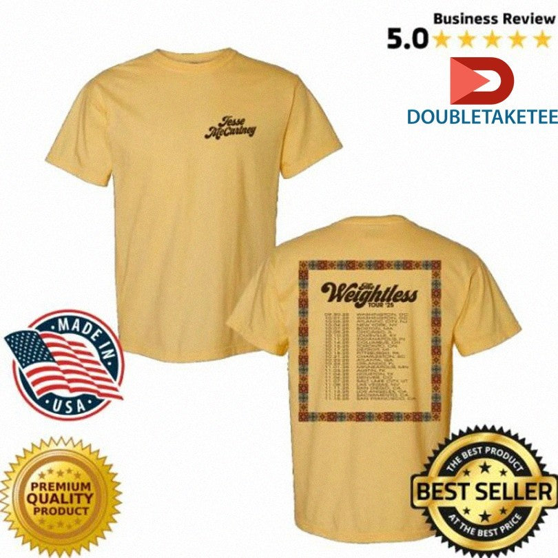 Official Jesse Mccartney Tile Tour 2025 Shirts
