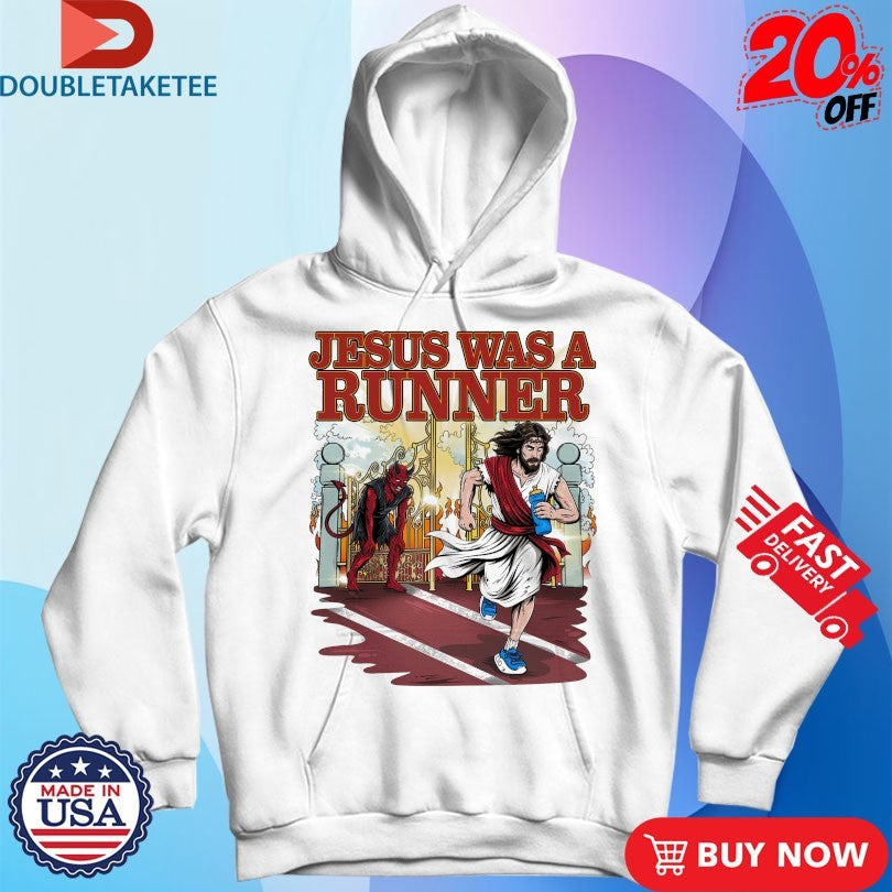 Jesus Was A Runner Satan Shirts