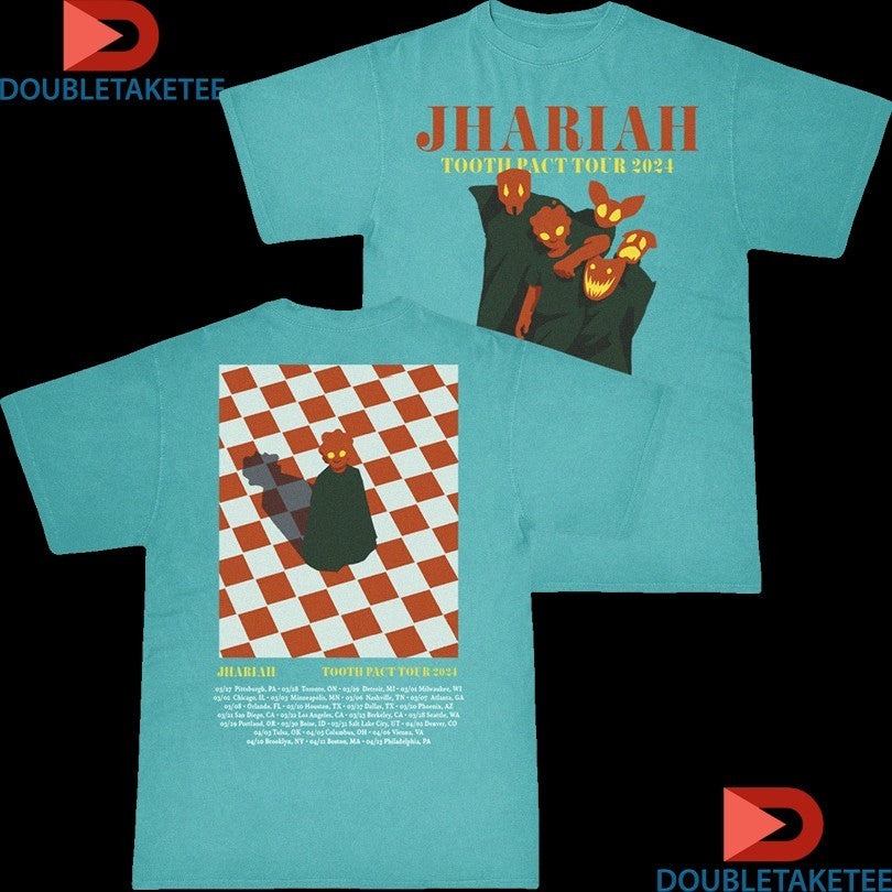 Official Jhariah Tooth Pact Tour 2024 Dates 2 Side Shirts