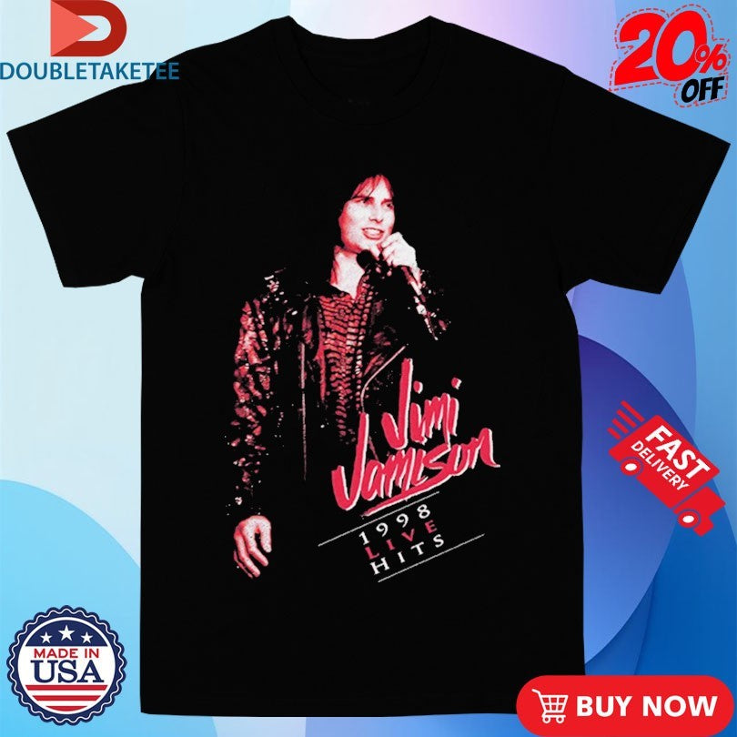 Official Jimi Jamison Burning Heart 1998 Live Hits Shirts