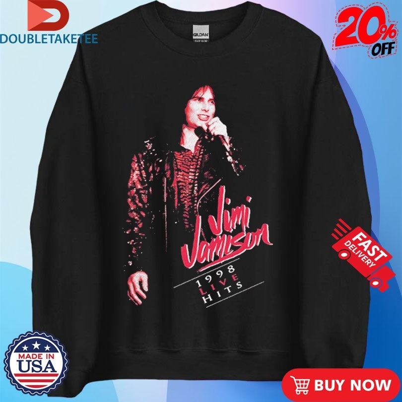 Official Jimi Jamison Burning Heart 1998 Live Hits Shirts