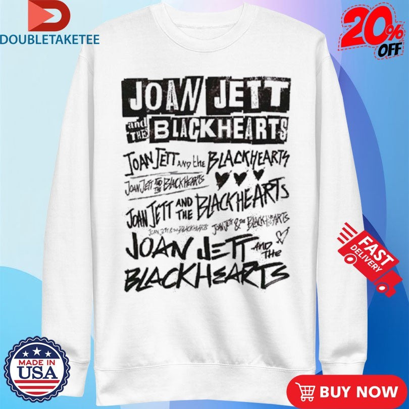 Official Joan Jett And The Black Hearts Punk Names Shirts