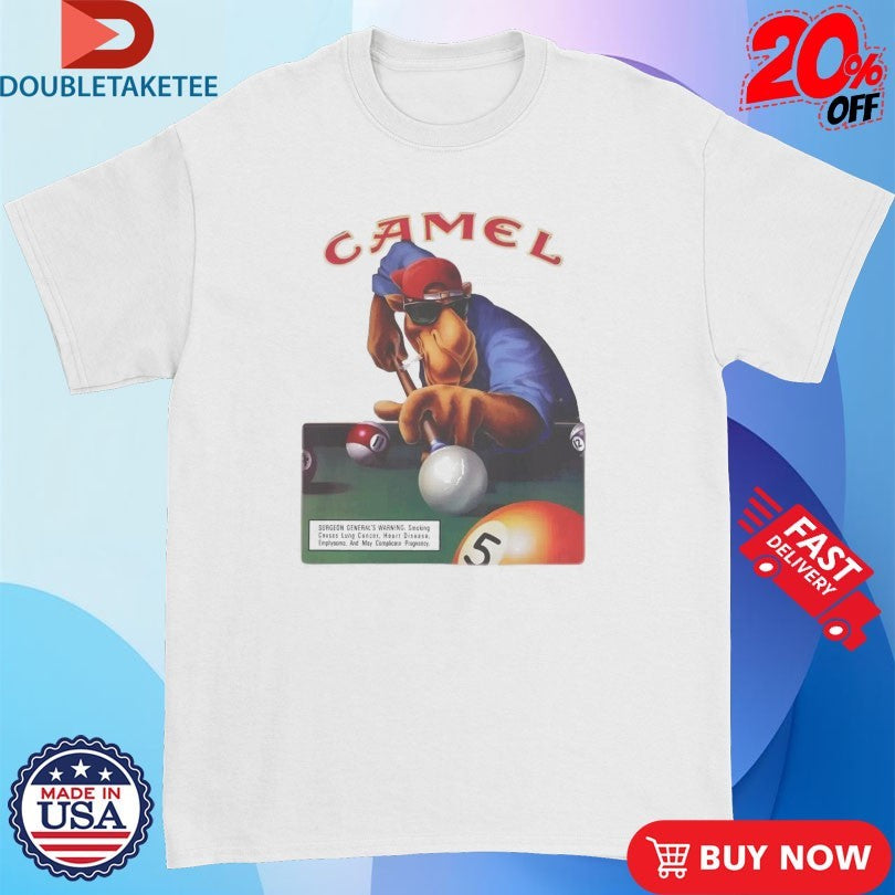 Official Joe Camel 75th Birthday Billiards Cigarettes Shirts