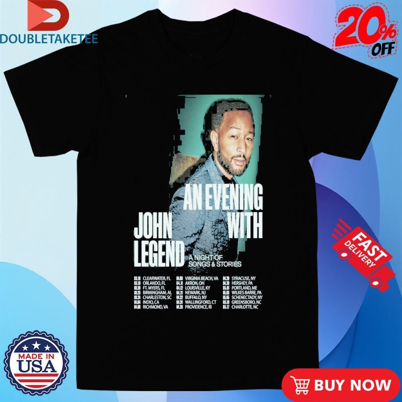 Official John Legend Fall Tour 2026 Dates Shirts