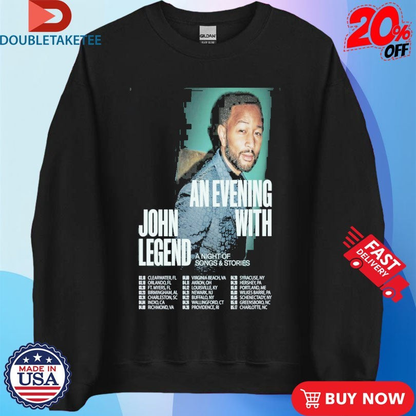 Official John Legend Fall Tour 2026 Dates Shirts