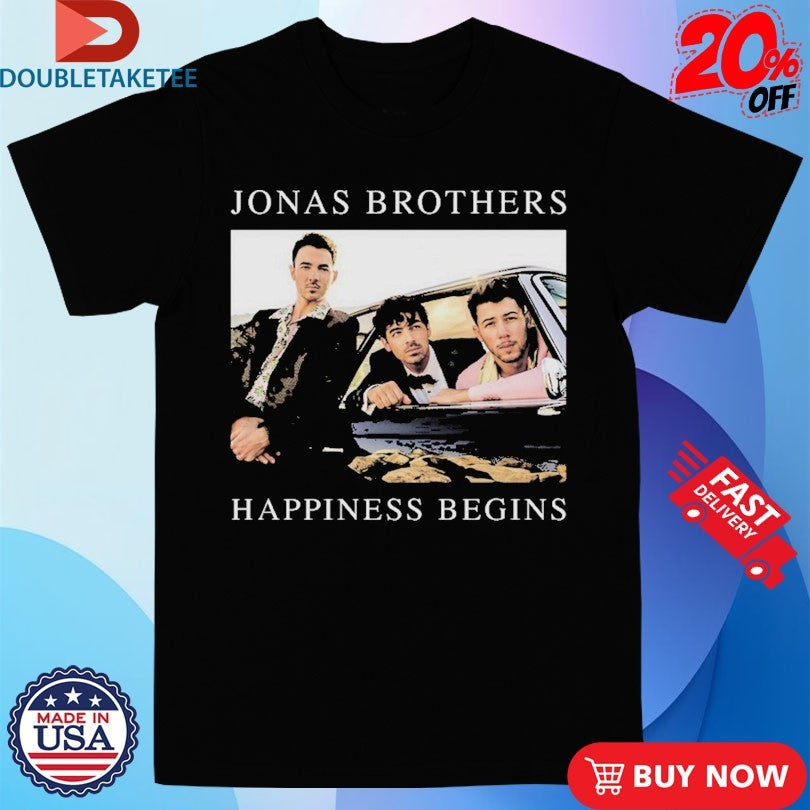 Official Jonas Brothers Happiness Begins Car Shirts