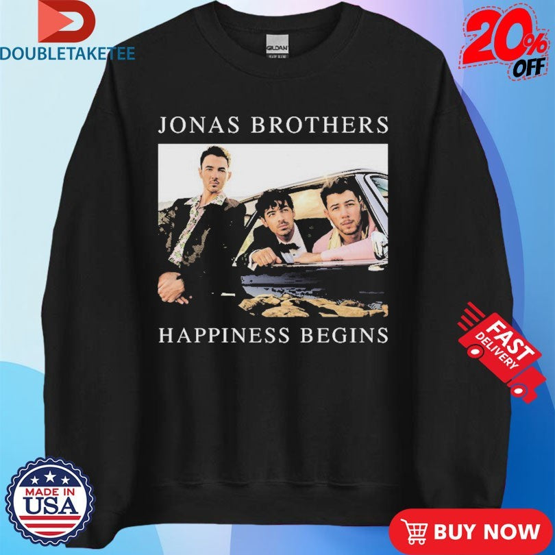 Official Jonas Brothers Happiness Begins Car Shirts