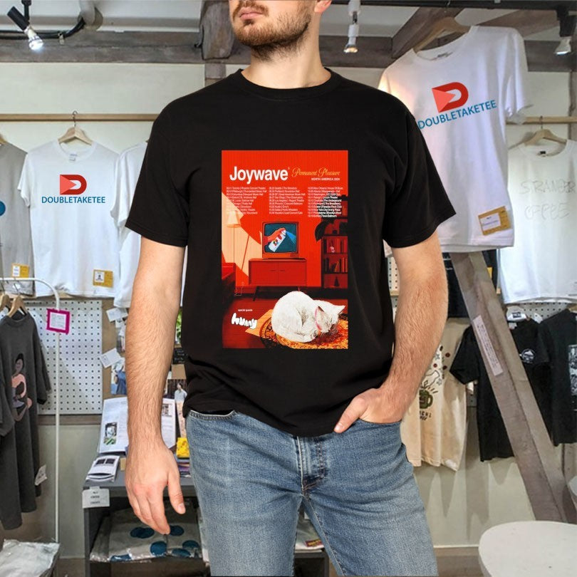 Official Joywave Permanent Pleasure North America 2024 Tour Dates Cat Shirts