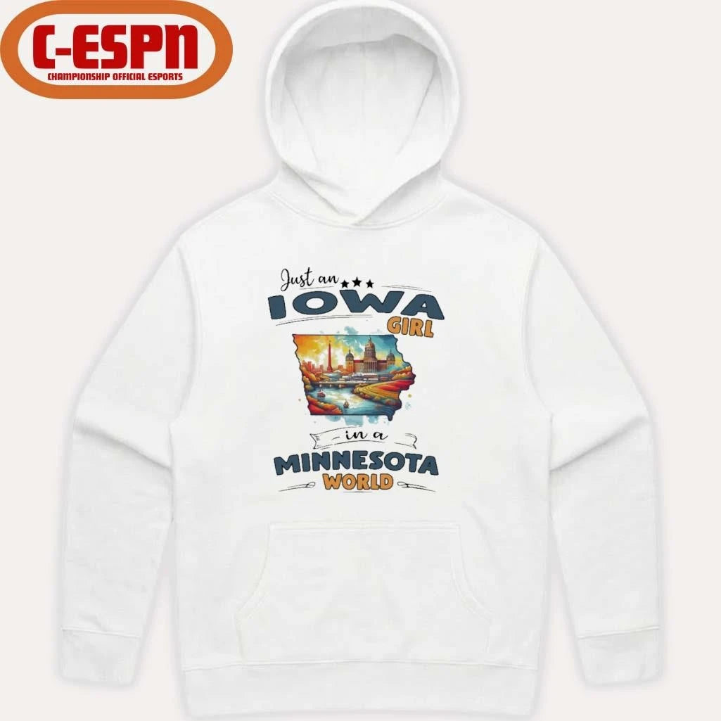 Official Just An Iowa Girl In A Minnesota World Retro Shirt