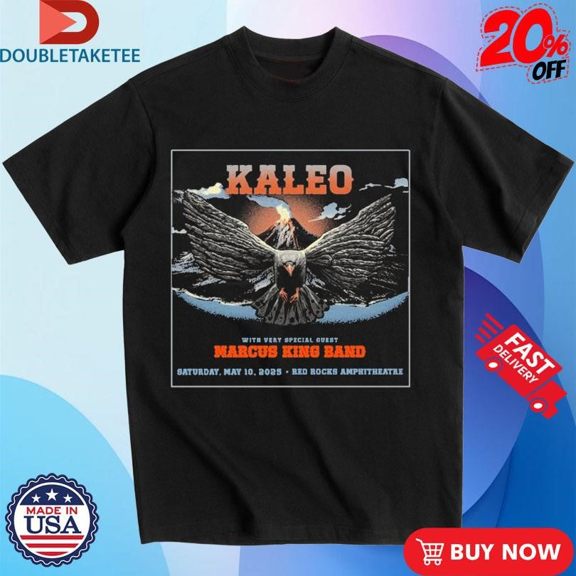 Official Kaleo Marcus King Band Red Rocks 05 10 2025 Shirts