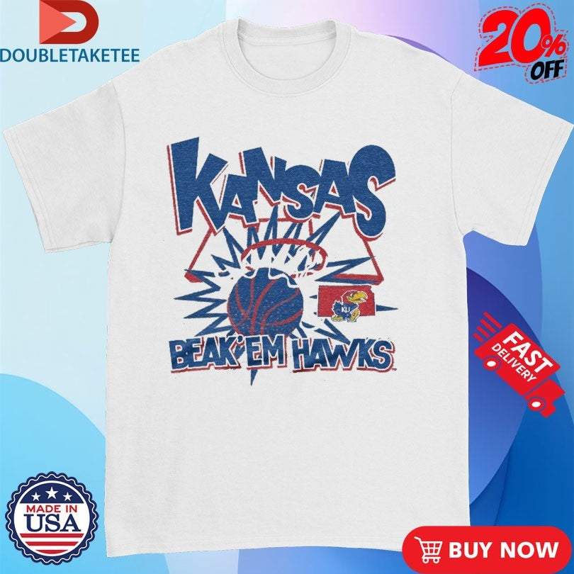 Official Kansas Jayhawks Beak ‘Em Hawks Slam Shirts