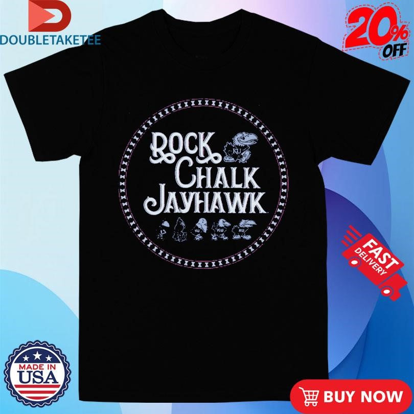 Official Kansas Jayhawks Rock Chalk Jayhawk Alumni Association Shirts
