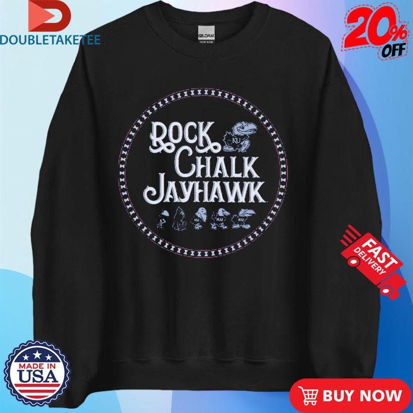 Official Kansas Jayhawks Rock Chalk Jayhawk Alumni Association Shirts