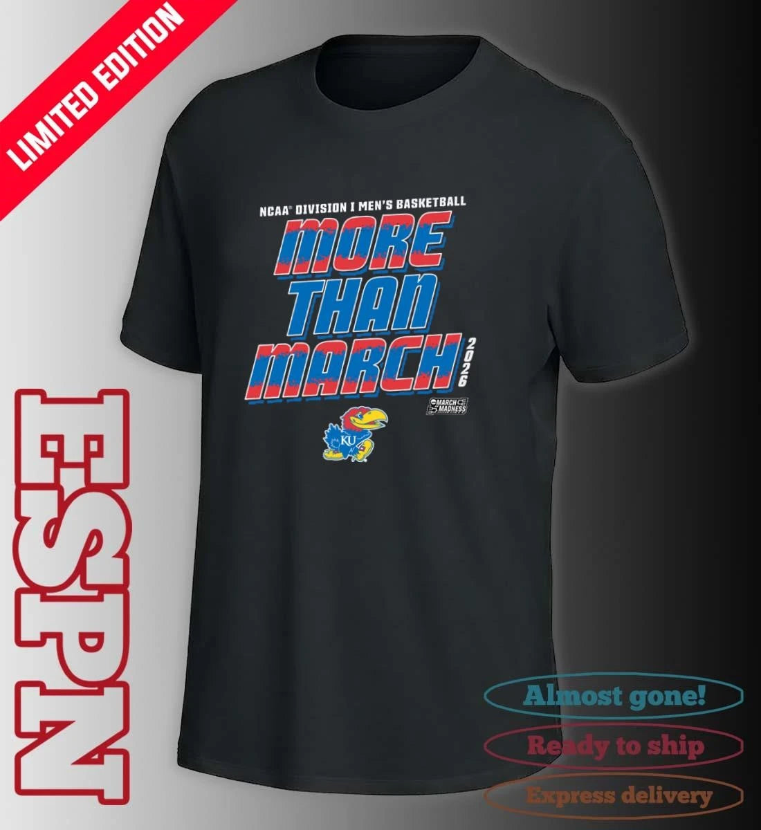 Official Kansas Men’s Basketball More Than March 2026 Shirt