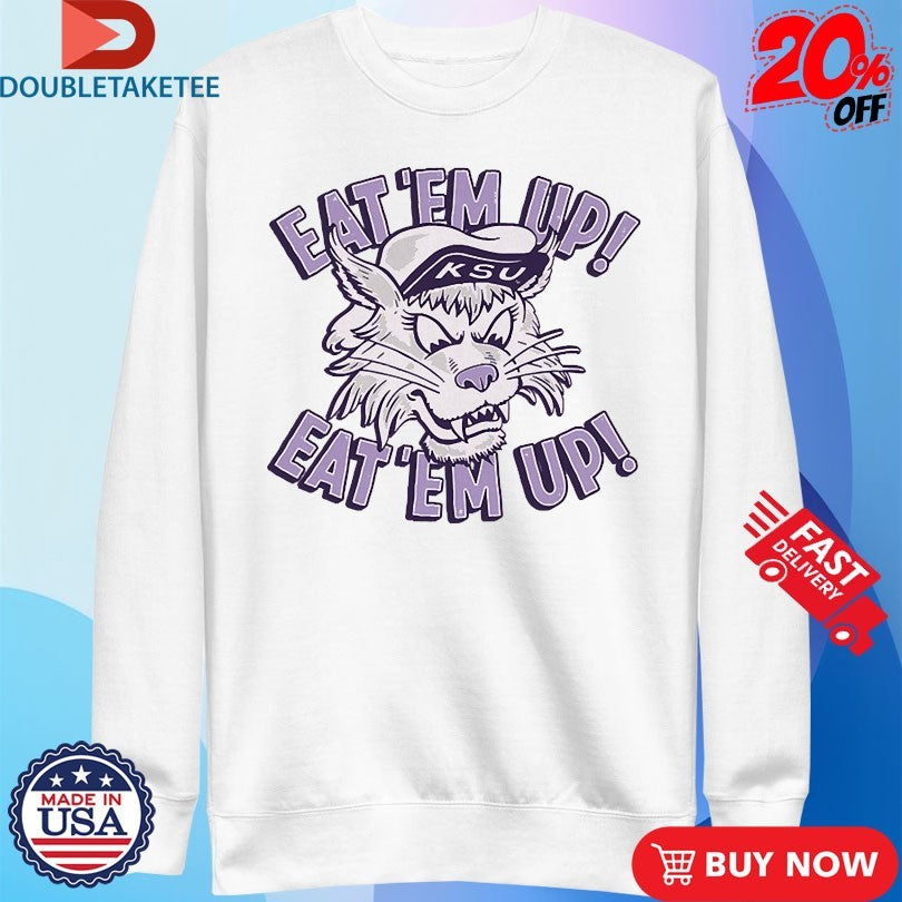Official Kansas State Wildcats Eat ‘Em Up Mascot Shirts