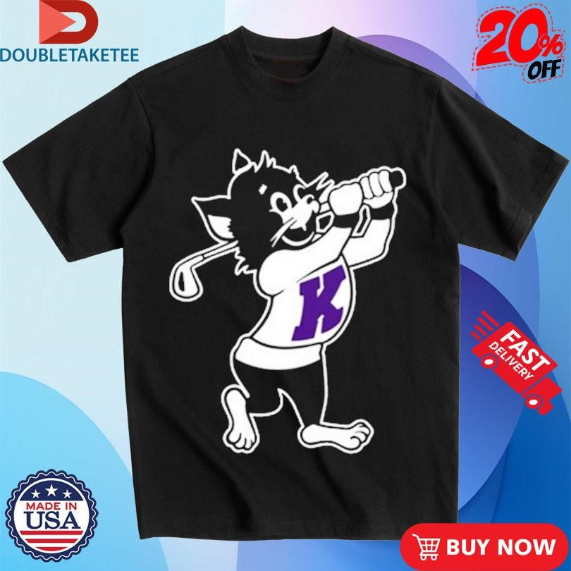 Official Kansas State Wildcats Willie Playing Golf Mascot Shirts