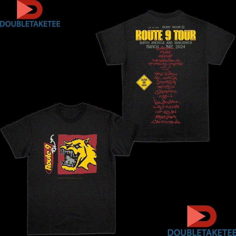 Official Kenny Mason Station Round 9 Tour 2024 Caution KM9 Ahead Shirts