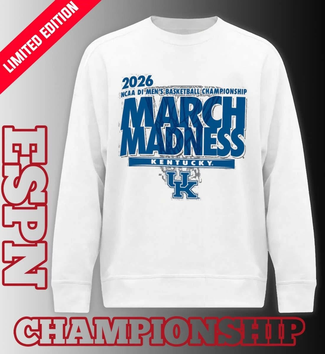 Official Kentucky Men’s Basketball Single Team NCAA March Madness Shirt