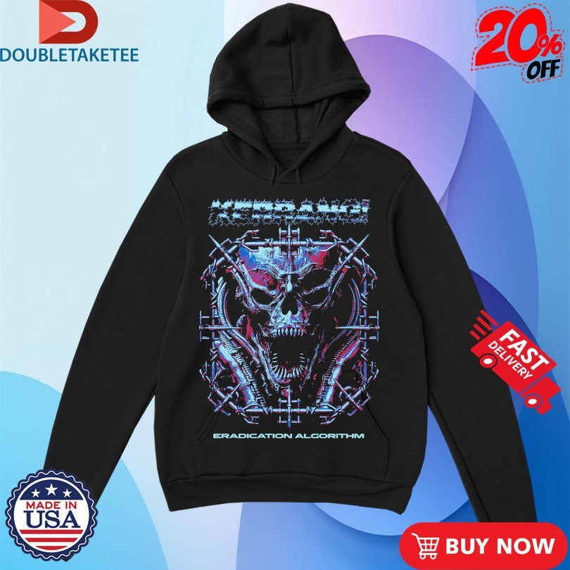 Official Kerrang! Eradication Algorithm Skull Shirts