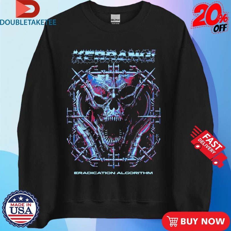 Official Kerrang! Eradication Algorithm Skull Shirts