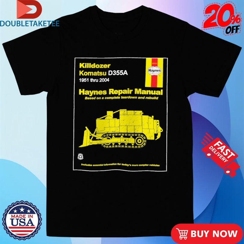 Official Killdozer Haynes Repair Manual Shirts