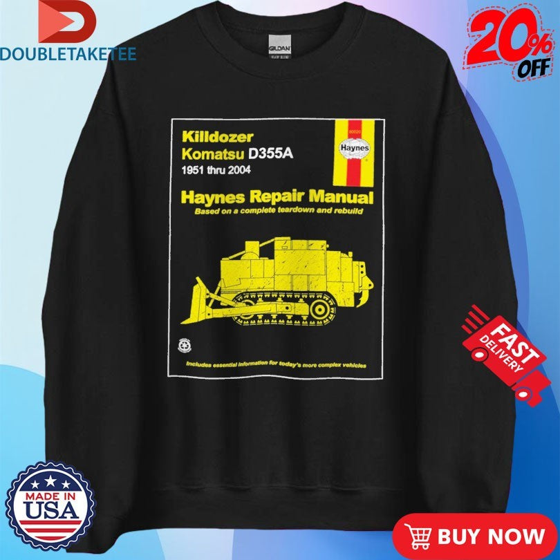 Official Killdozer Haynes Repair Manual Shirts