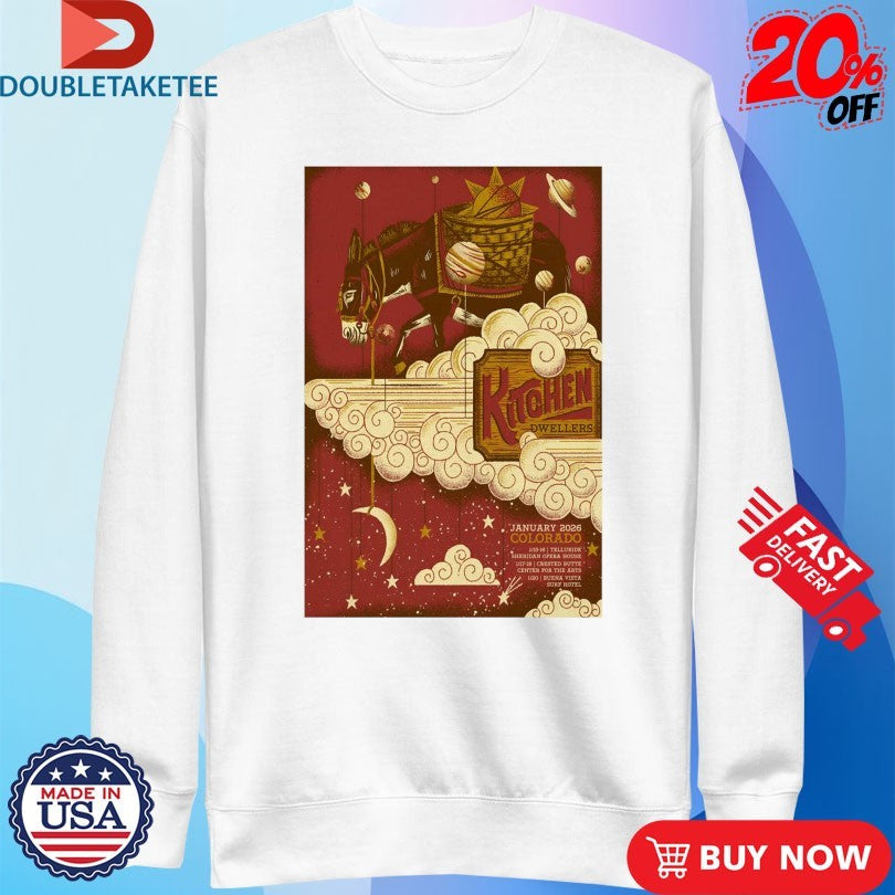 Official Kitchen Dwellers Jan 2026 Colorado Tour Shirts