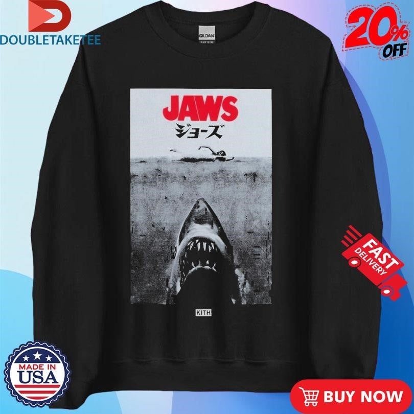 Official Kith For Jaws Japanese Swiming Photo Shirts