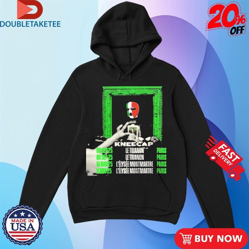 Official Kneecap EU Tour 2025 Dates Paris T-shirts