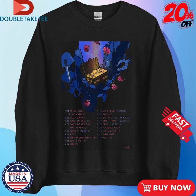 Official Knitting Factory Tour Boise September 2025 Dates T-shirts