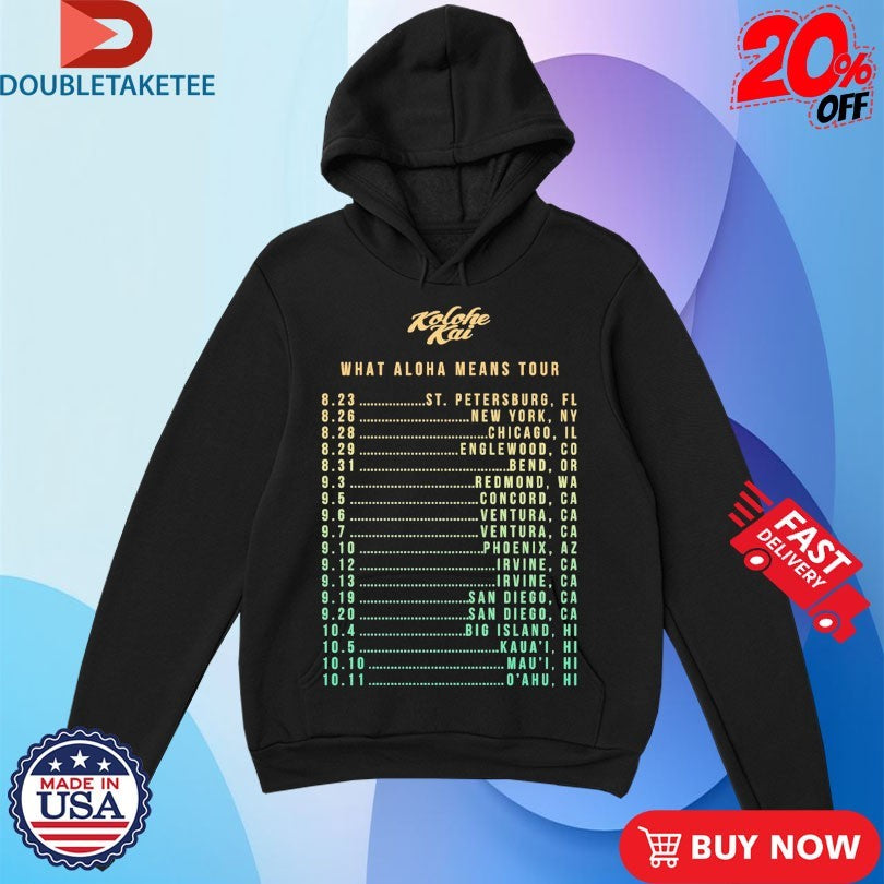 Official Kolohe Kai What Aloha Means Tour 2025 Shirts