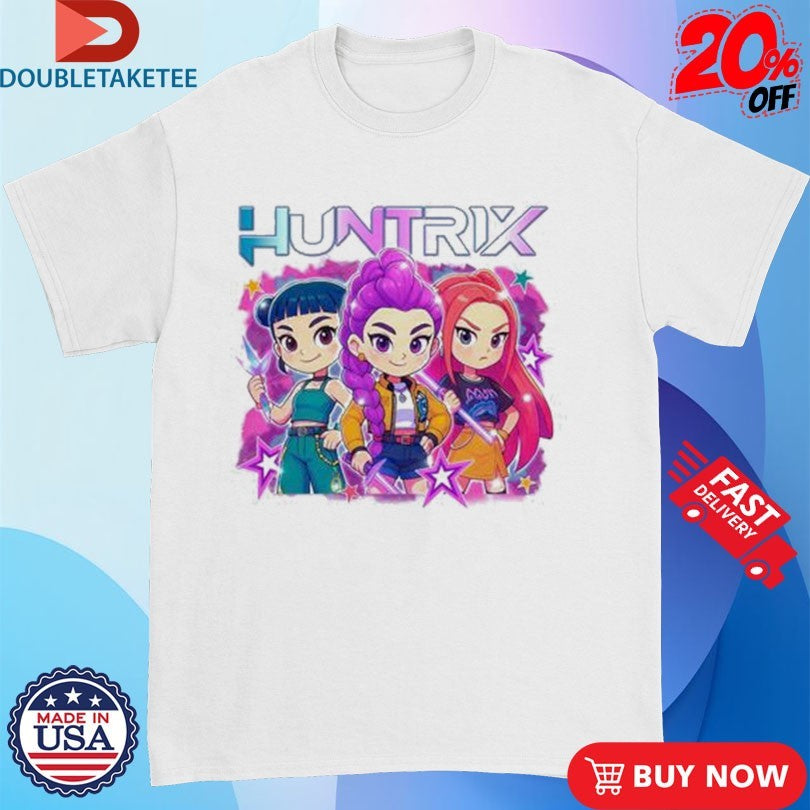 Official Kpop Demon Hunters Huntrix Caricature Shirts