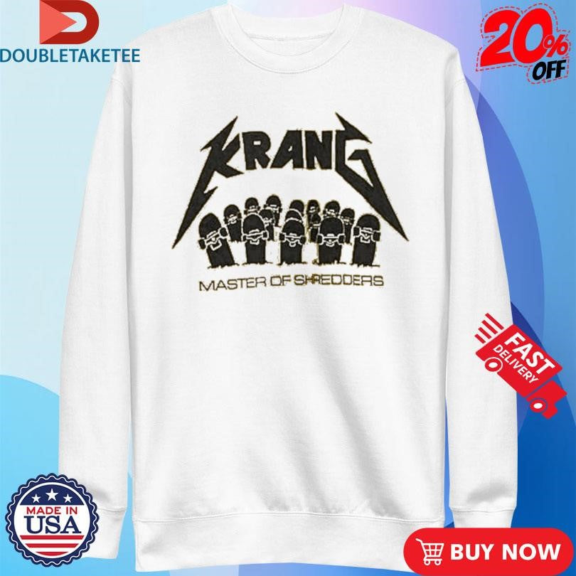 Official Krang Master Of Shredders Metal Rock Skateboards Shirts