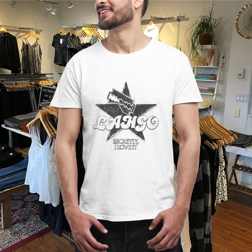 Official LAHGO Secretly I Love It Razor Blade Shirts
